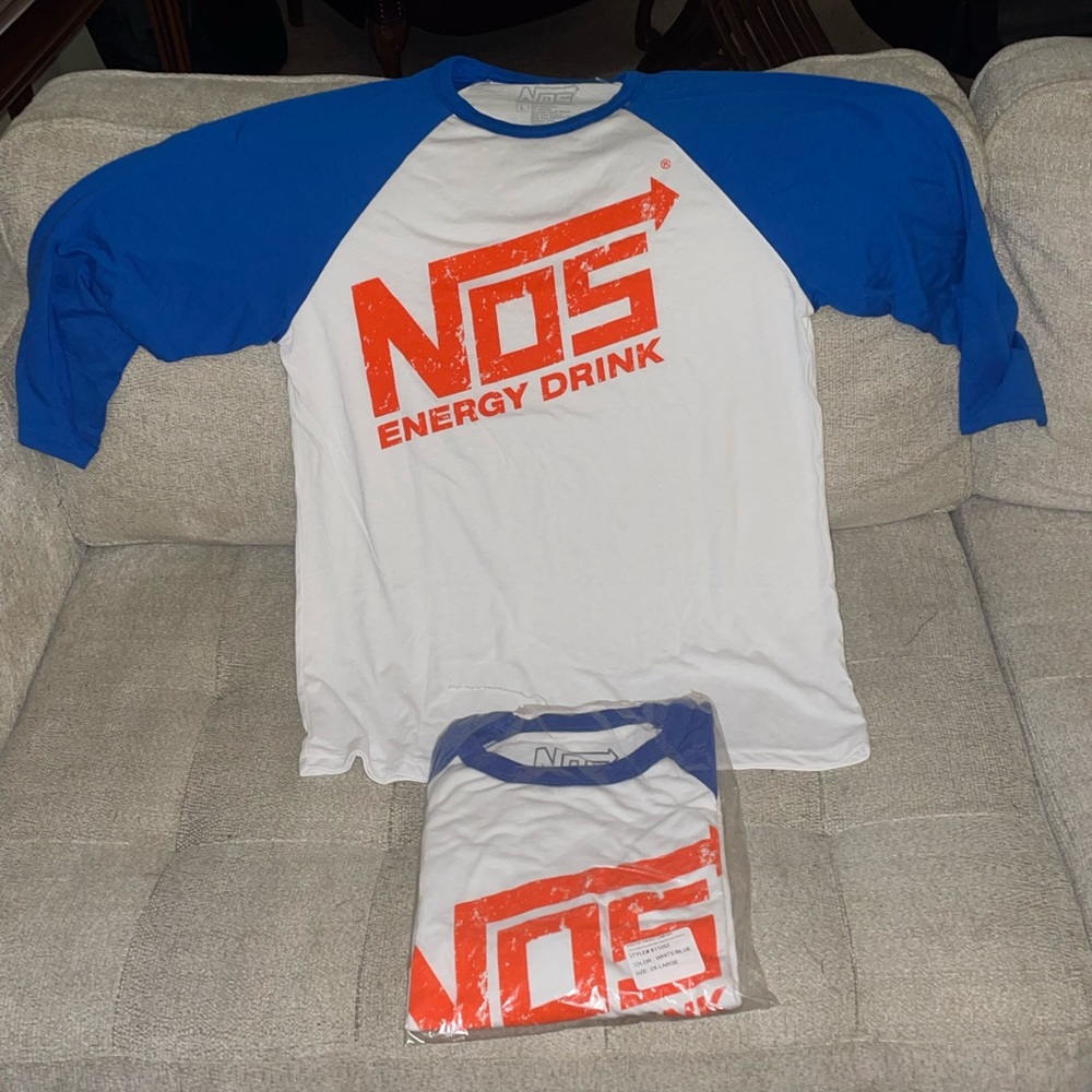 NOS Premium Tri Blend 1/4 Sleeve Raglan Shirt